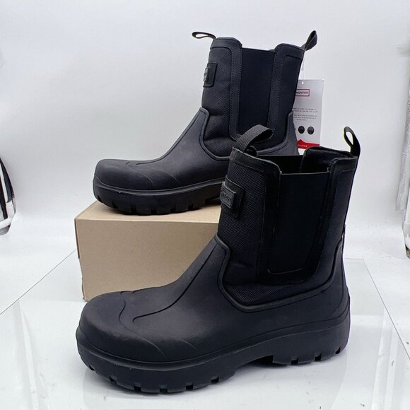 Hunter Lorde Waterproof Chelsea Boot Black Mens US 11 - Picture 3 of 12